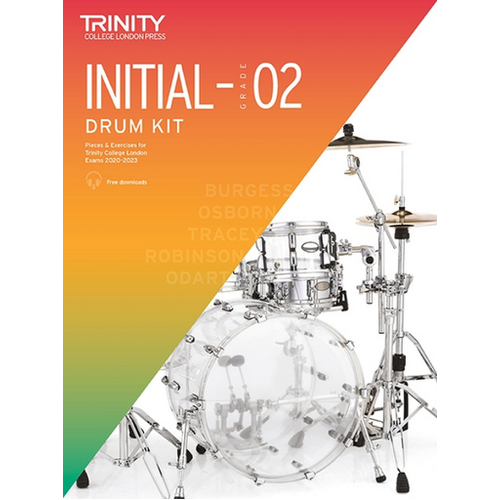 Trinity Drum Kit 2020-23 Initial - Grade 2 by Trinity College London
