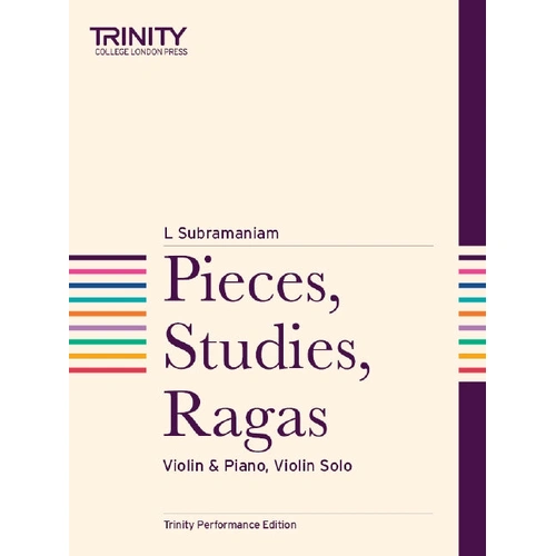 Subrmaniam - Pieces Studies Ragas for Violin and Piano Sheet Music