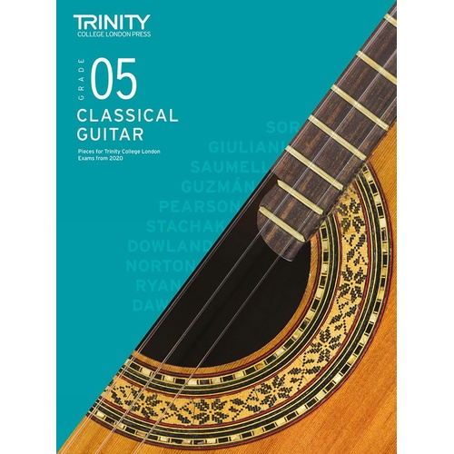 Trinity Classical Guitar Pieces 2020-2023 Grade 5 Exam Book