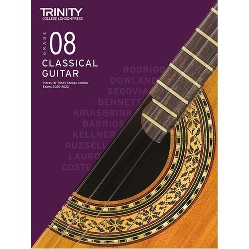 Trinity Classical Guitar Exam Pieces 2020-23 Grade 8