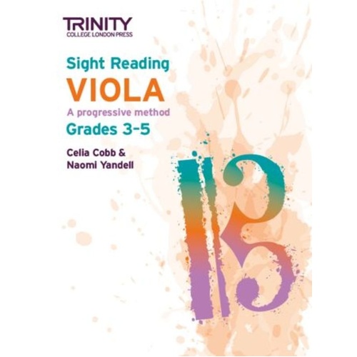 Sight Reading Viola Grades 3-5 by Celia Cobb & Naomi Yandell, Trinity College London, 72 pages