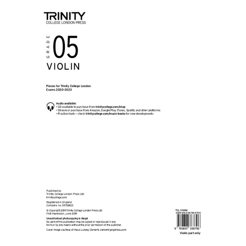 Trinity Violin Exam Pieces 2020-23 Grade 5 Violin Part