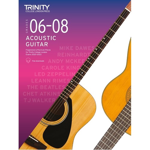 Acoustic Guitar Exam Pieces Grade 6-8 by Trinity College London 2020