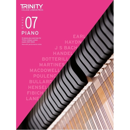 Piano Exam Pieces & Exercises 2021-2023 - Grade 7 by Trinity College London, 48 pages