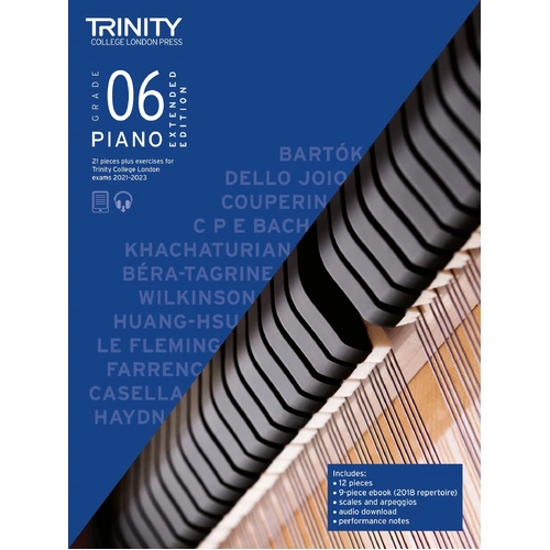 Trinity Piano Exam Pieces 2021-23 Extended Edition Grade 6 TCL020574