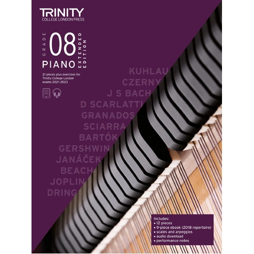 Trinity Piano Exam Pieces 2021-23 Extended Edition Grade 8 TCL020598