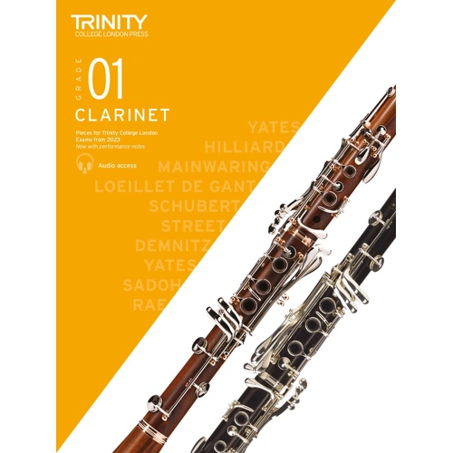 Trinity Clarinet Exam Pieces 2023 Grade 1 - 12 Pieces, Performance Notes, Demo & Backing Audio Included