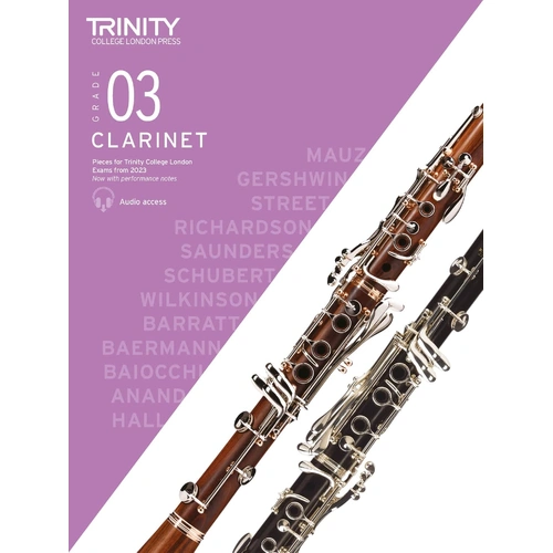 Trinity Clarinet Exam Pieces 2023 Grade 3 Sc/Pt