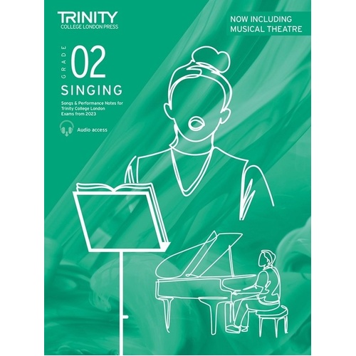 Trinity Singing Exam Pieces 2023 Grade 2 Book with Accompanied Songs and Audio