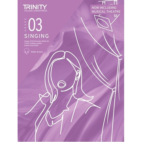 Trinity Singing Exam Pieces 2023 Grade 3 Vocal Book with Audio