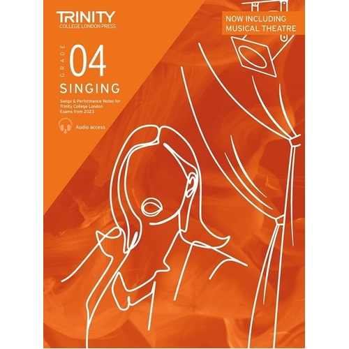 Trinity Singing Exam Pieces 2023 Grade 4 Book with Accompanied Songs and Audio