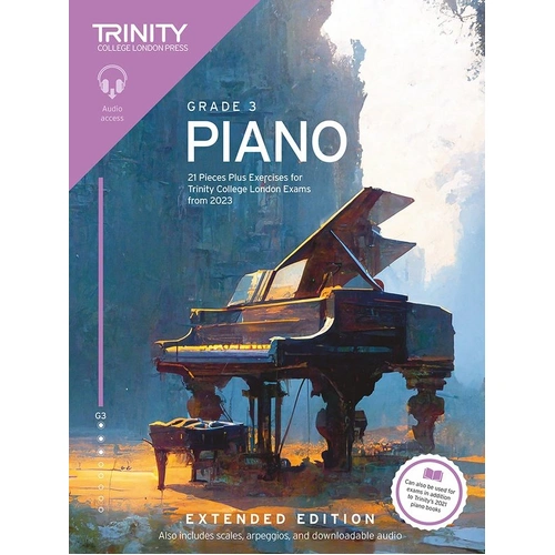 Trinity Piano Exam Pieces & Exercises 2023 Grade 3 Extended Edition