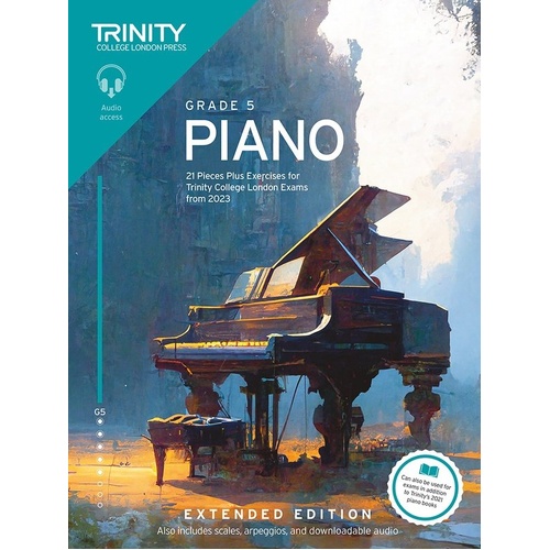 Trinity Piano Exam Pieces & Exercises 2023 Grade 5 Extended Edition