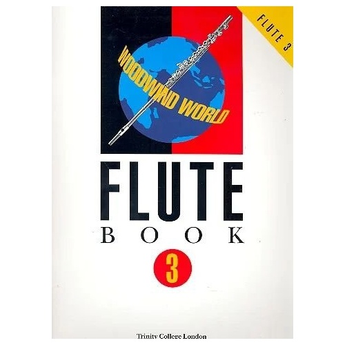 Woodwind World Flute Book 3 by Trinity College London - Flute/Piano, 30 Pages, Grade 3 Pieces, Includes Works by Haydn, Vivaldi, Mozart, and More