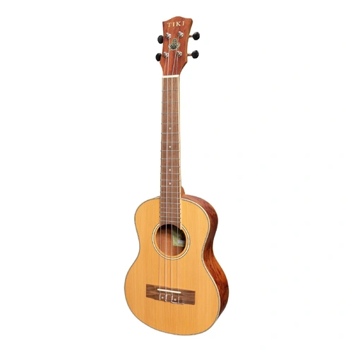 Tiki 7 Series Cedar Solid Top Tenor Ukulele with Hard Case Natural Satin TCT-7-NST