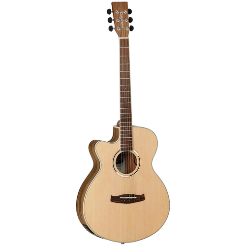 Tanglewood TDBTSFCEPWLH Discovery Exotic SFCE Pacific Walnut Left Hand