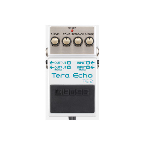 BOSS TE-2 Tera Echo Compact Pedal - Multi-Dimensional Processing for Dynamic Stereo Ambience