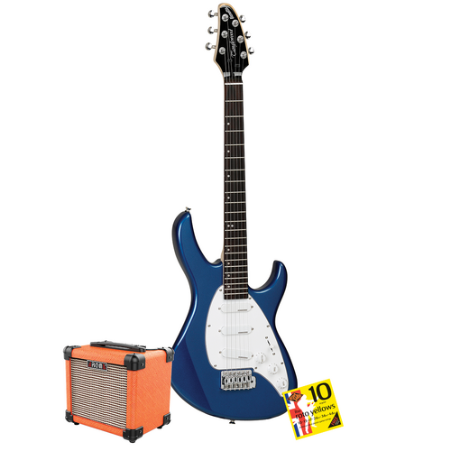 Tanglewood Baretta Blue Gloss Electric Guitar with Aroma 10W Orange Amp & Bonus R10 strings (TE2BLOR-P)