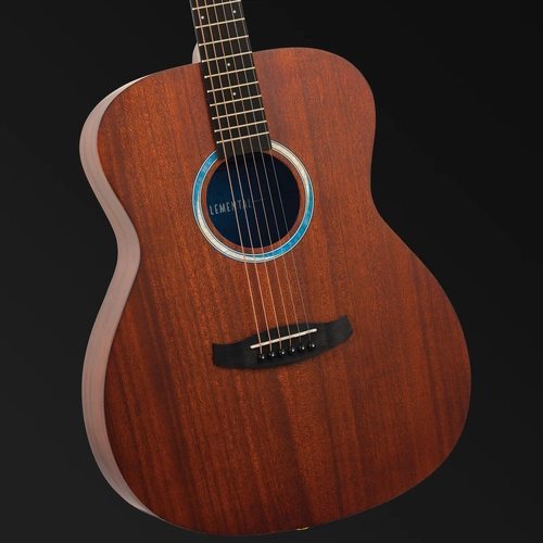 Tanglewood Elemental Solid Mahogany Top Orchestra Acoustic Guitar TE3-BL