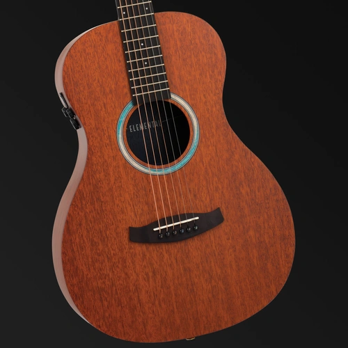 Tanglewood Elemental Solid Mahogany Top Parlour A/E Guitar TE8-E-BL