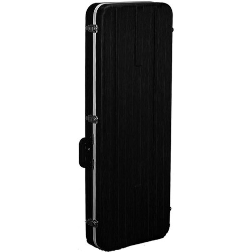 Torque Deluxe ABS Electric Guitar Case with EPS Foam Interior and Storage Compartment, Black Finish