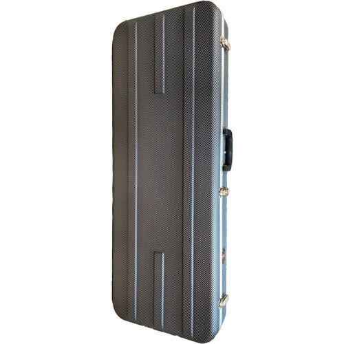 Torque Deluxe ABS Rectangular Electric Guitar Case - Black/White Finish