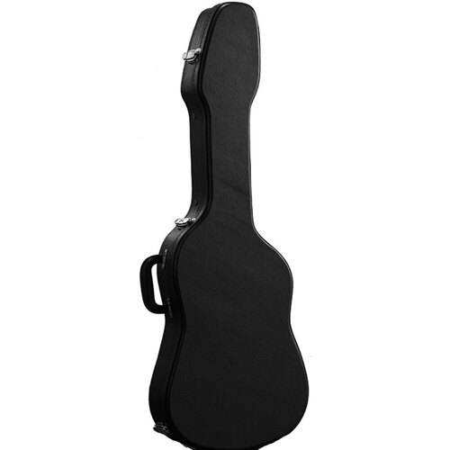Torque Electric Guitar Case - Wooden Construction with Plush Interior, Lockable, Black Finish
