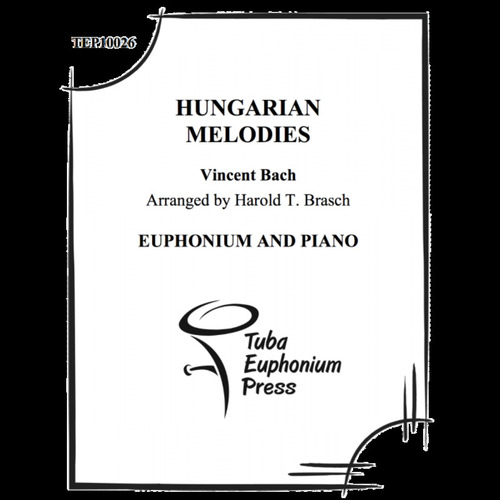 Bach - Hungarian Melodies For Euphonium/Piano Softcover Book (Euphonium)
