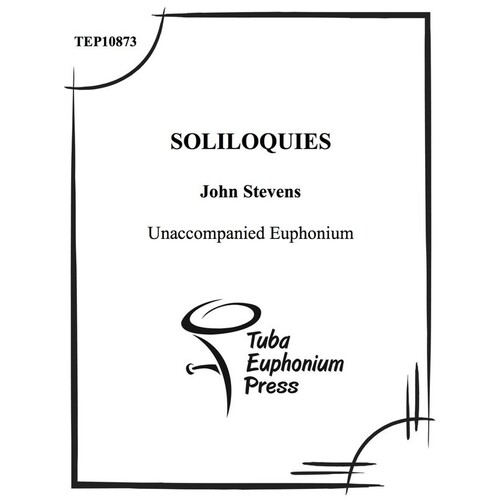 Stevens - Soliloquies Unaccompanied Euphonium (Softcover Book)