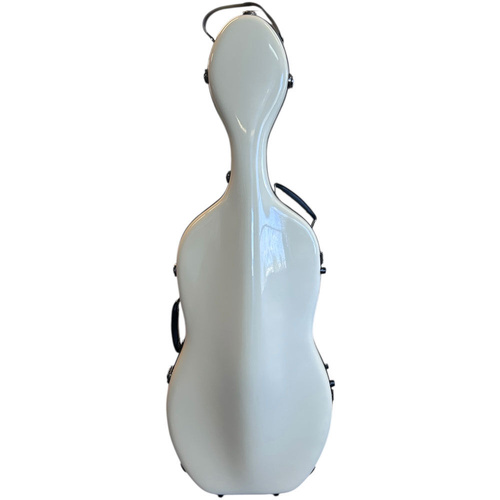 Torque 4/4 Size Fiberglass Cello Case with Wheels - Ivory