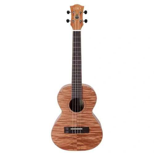 Tiki 2 Series Mahogany Flame Top Tenor Ukulele with Gig Bag Natural Satin TFMT-2-NST