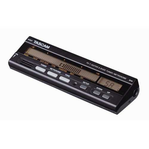 Tascam TG-7 Chromatic Tuner and Metronome for Guitar and Bass