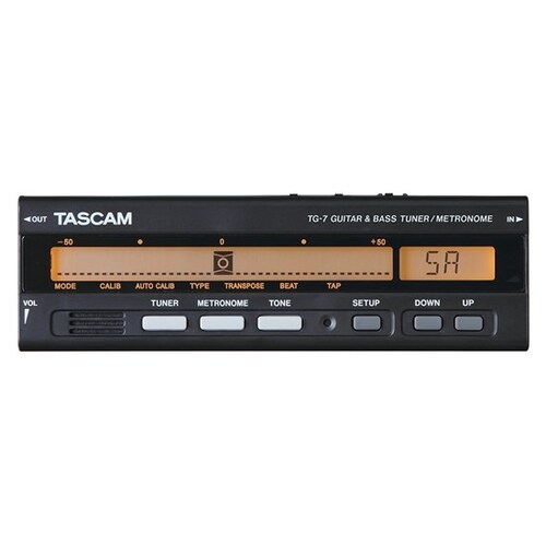 Tascam TG-7 Guitar & Bass Chromatic Tuner/Metronome