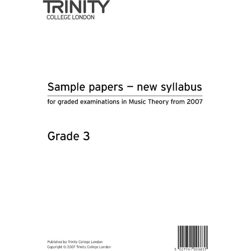 Trinity Theory of Music Sample Papers for Grade 3