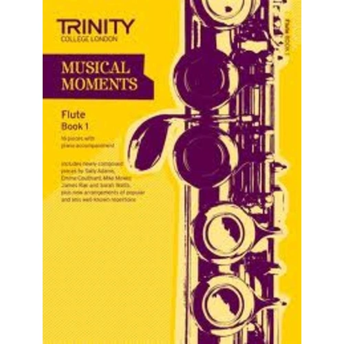 Musical Moments Flute Book 1 for Flute and Piano, 36 Pages, Trinity College London