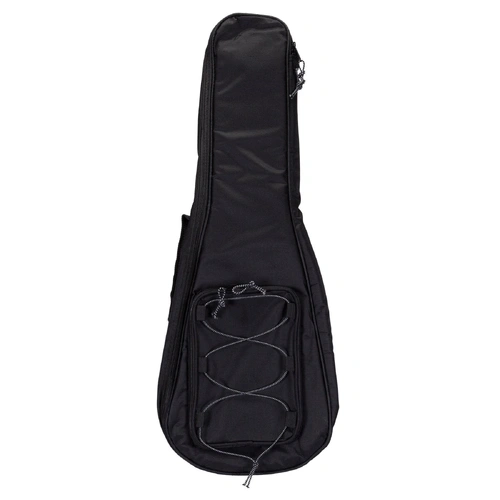 Tiki Deluxe Baritone Ukulele Gig Bag - Black, Heavy Duty Canvas, Waterproof, Padded, Accessories Pocket, Dimensions: 770mm x 270mm x 90mm