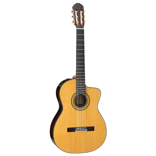 Takamine Hirade Pro Series AC/EL Full Size Concert Classical Guitar with Cutaway 
