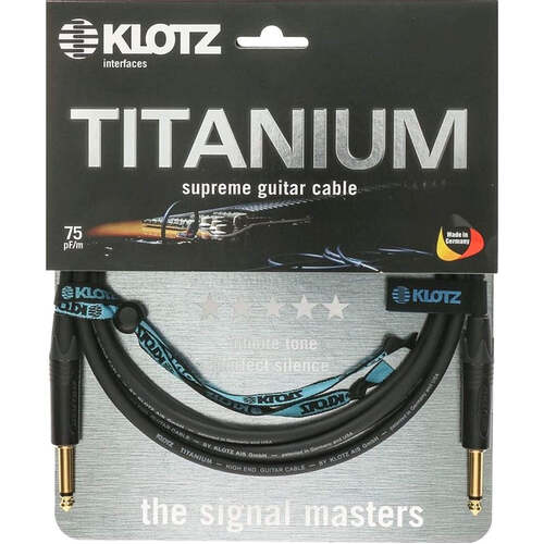 Klotz 6m Titanium Studio Instrument Cable S/S TI0600PP