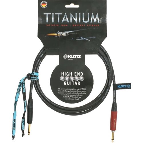 Klotz TI0600PSP 6m Titanium Supreme Guitar Cable with Neutrik Silent Plug Technology