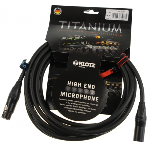 Klotz TI M0500 5m Titanium Star Quad Microphone Cable
