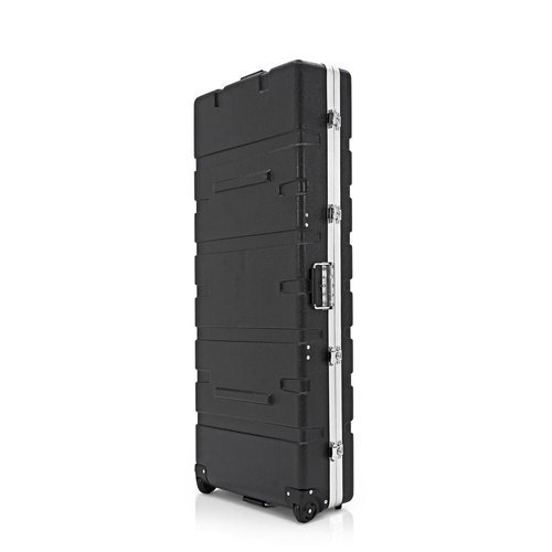 Torque 76-Key ABS Keyboard Case with Wheels and Adjustable Padding, Black Finish