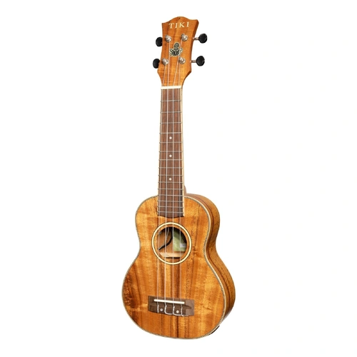 Tiki Koa Electric Soprano Ukulele TKS-3P-NST with Gig Bag Natural Satin