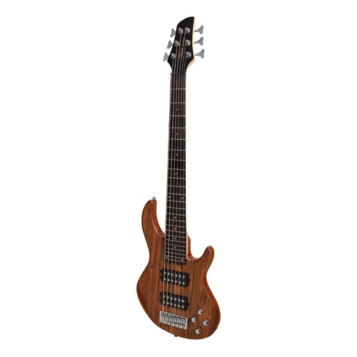 Tokai 'Legacy Series' 6-String Mahogany & Zebrano T-Style Contemporary Electric Bass Guitar (Natural Satin)