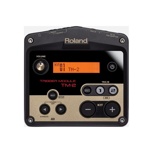ROLAND TM-2 Trigger Module - Compact Battery-Powered Drum Enhancer with 2 Inputs & Pro Sounds for Acoustic Percussion