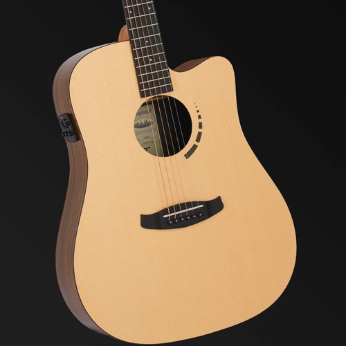 Tanglewood Metropolitan TM5-CE Dreadnought Spruce/Koa Cutaway Electric Guitar
