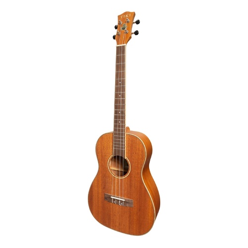 Tiki 5 Series Mahogany Solid Top Baritone Ukulele with Hard Case Natural Satin TMB-5-NST