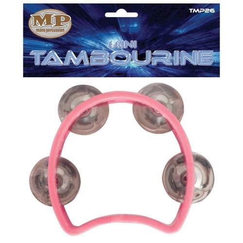 NEW MANO TAMBOURINE Junior 3.5 Inch ABS Pink Kids