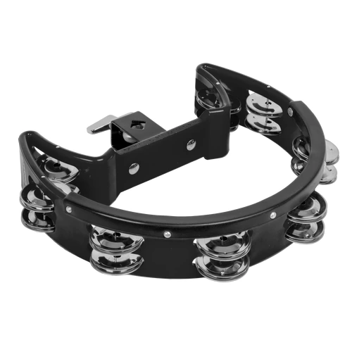 Mano Percussion TMP34B 9 x 5.5 Inch Headless Tambourine - Black