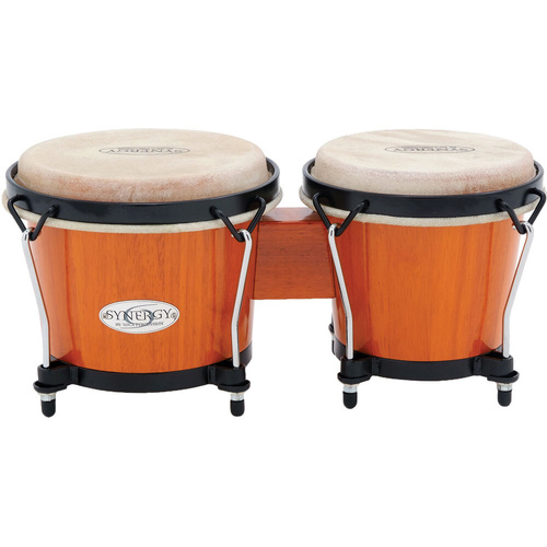 Toca Synergy Series 6 & 7" Wooden Bongos Amber Finish