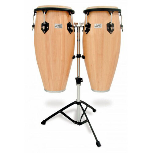 Toca 10 & 11" Players Series Wooden Conga Set with Adjustable Stand and Tuning Lugs